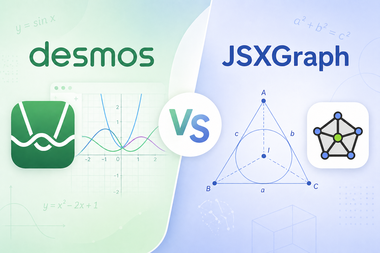 수식, 어떻게 그릴까? Desmos vs JSXGraph
