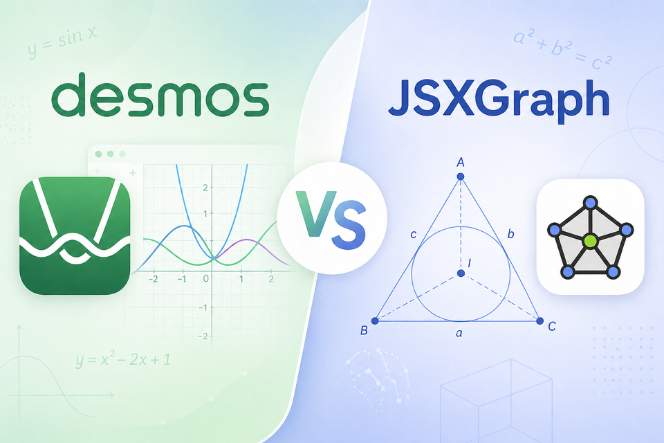 수식, 어떻게 그릴까? Desmos vs JSXGraph